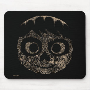 Tapis De Souris Disney Pixar Coco  Miguel  Graphique du crâne orn