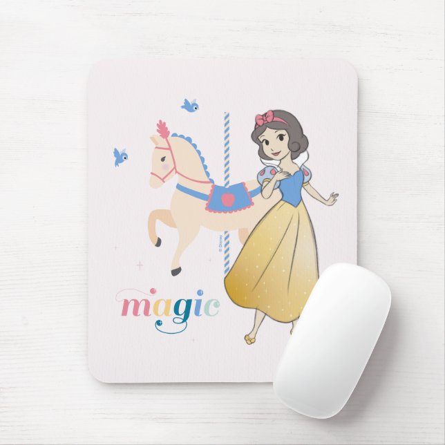 Tapis De Souris Disney Princess Blanche Neige | Magie du carrousel (Avec souris)