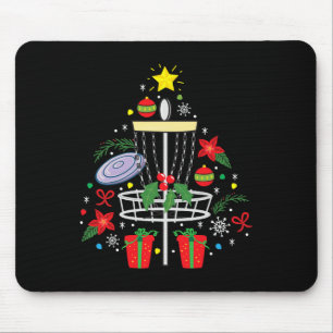 Tapis De Souris Disque Golf Frisbee Arbre de Noël Arbre de Noël Fu