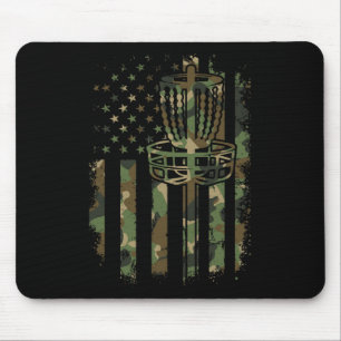Tapis De Souris Disque Golf Us Drapeau Drapeau Drapeau Panier Drap