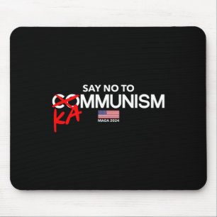 Tapis De Souris Dites non aux élections de 2024 au Kammunism Prési