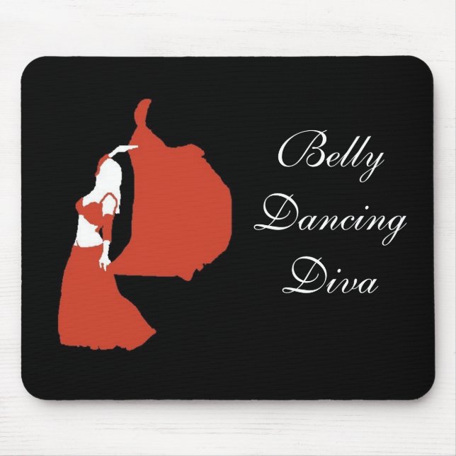 Tapis De Souris Diva de danse du ventre (Devant)