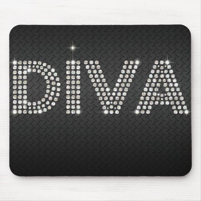 Tapis De Souris Diva de diamant (Devant)