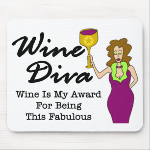 Tapis De Souris Diva de vin "fabuleuse "