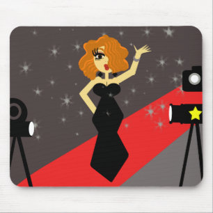 Tapis De Souris Diva Mousepad de tapis rouge