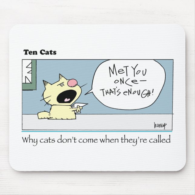 Tapis De Souris Dix Chats-c-harrop (Devant)