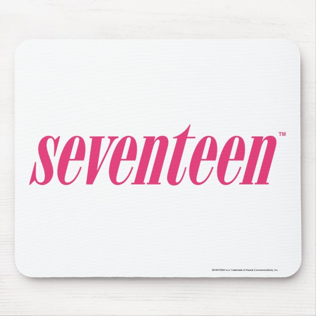 Tapis De Souris Dix-sept Logo-Magenta (Devant)