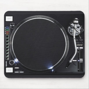 Tapis De Souris DJ Tourne-disque Mousepad