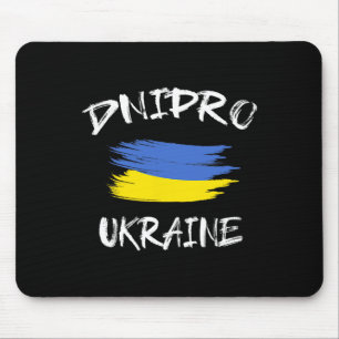 Tapis De Souris Dnipro Ukraine Souvenir Drapeau du pays ukrainien 