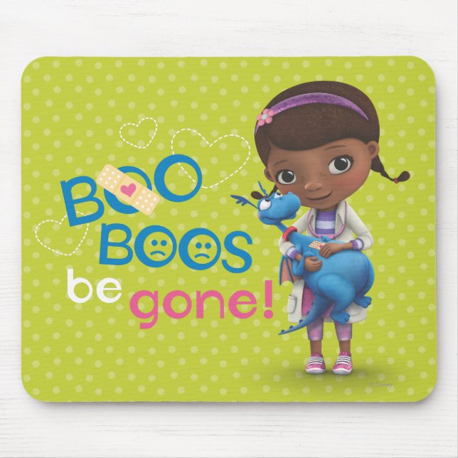 Tapis De Souris Doc McStuffins et Stuffy - Boo Boos Be Gone (Devant)
