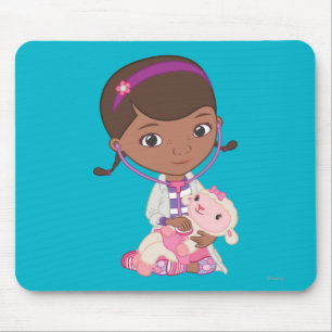 Tapis De Souris Doc McStuffins Holding Lambie