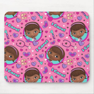 Tapis De Souris Doc McStuffins   I Care Motif rose