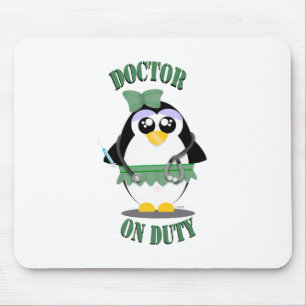 Tapis De Souris Docteur pingouin en service (femelle)