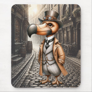 Tapis De Souris Dodo Steampunk victorien dans une ruelle de Londre