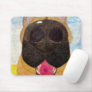 Tapis De Souris Dog nose and raspberries mouse pad