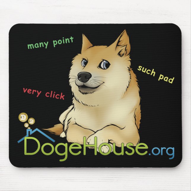 Tapis De Souris Doge Meme Mousepad de Dogehouse (Devant)