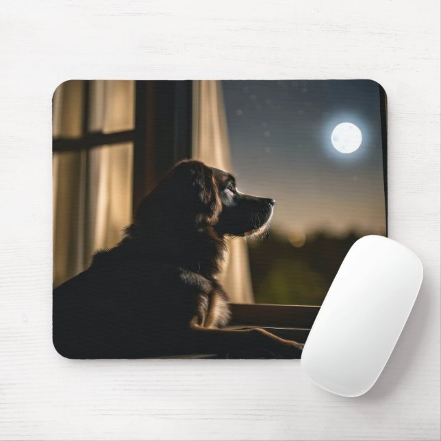 Tapis De Souris Doggy Dans La Fenêtre (Avec souris)