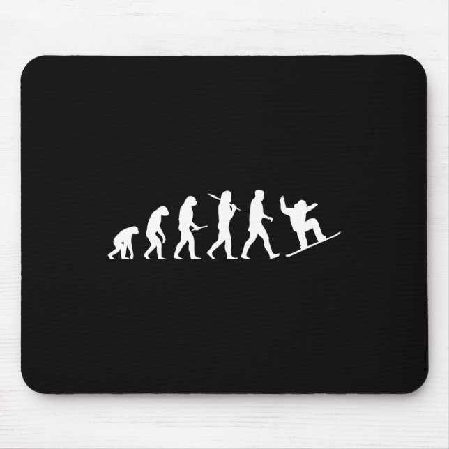 Tapis De Souris Don De Cavemen À Un Snowboa (Devant)