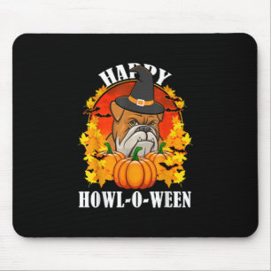 Tapis De Souris Don de chien Cadeau D'Halloween Bulldog Pour Amo