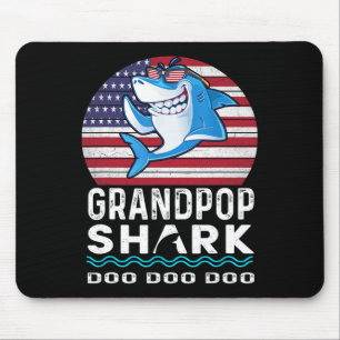 Tapis De Souris Don De Fête des pères De Requin Grandpop De La Fem