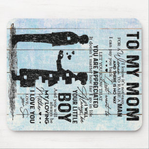 Tapis De Souris Don Son To Mom, Personnaliser Lettre à ma maman Ca
