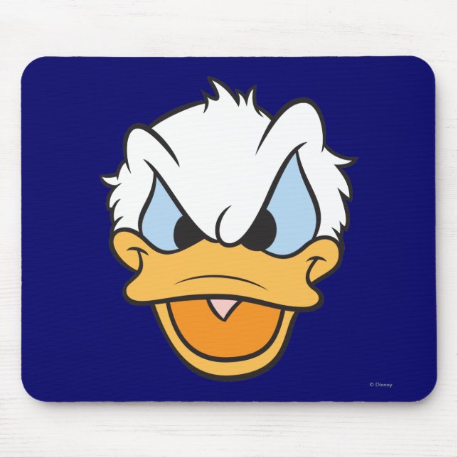 Tapis De Souris Donald Duck | Closeup visage en colère (Devant)