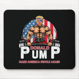Tapis De Souris Donald Pump America Swole Encore Drôle Trump