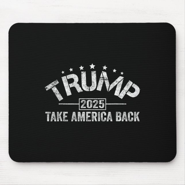 Tapis De Souris Donald Trump 2025 Reprendre l'Amérique 4 juillet E (Devant)