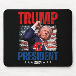 Tapis De Souris Donald Trump 47ème Président 2024 Trump Inaugurati