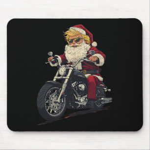 Tapis De Souris Donald Trump Christmas Biker Motorbike Funny Père