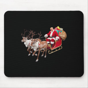 Tapis De Souris Donald Trump Santa Claus Sleigh Noël Noël Noël Noë