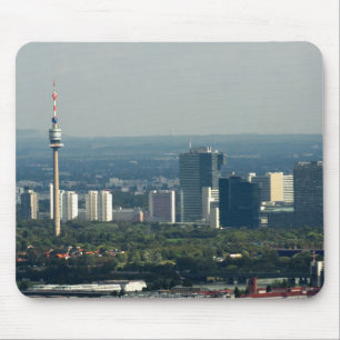 Tapis De Souris Donauturm et ville de l'ONU