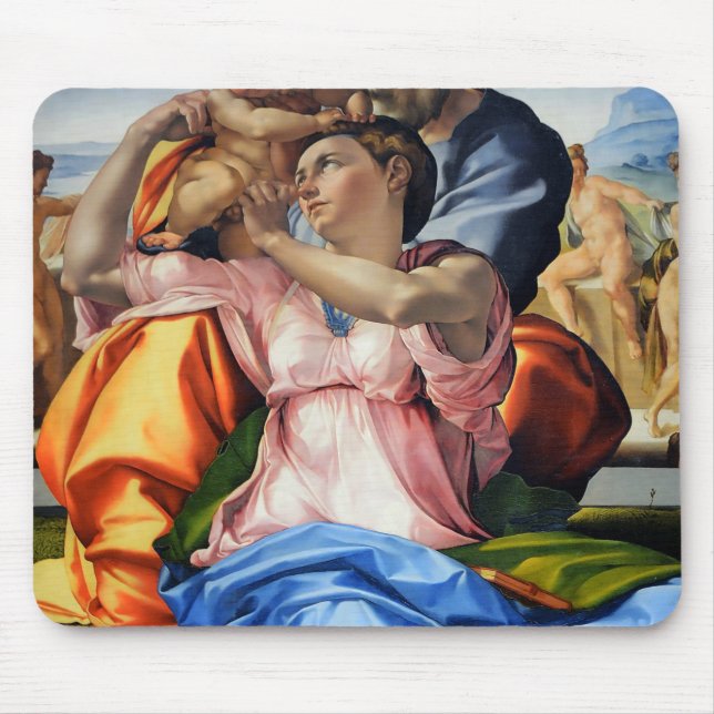 Tapis De Souris Doni Tondo, Doni Madona (détail), Michel-Ange, 15 (Devant)