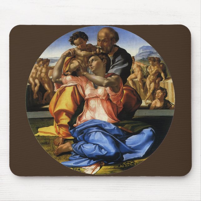 Tapis De Souris Doni Tondo ou Doni Madonna de Michel-Ange (Devant)