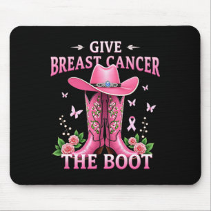 Tapis De Souris Donner Le Cancer Du Sein L'Initiale Cowgirl Cancer