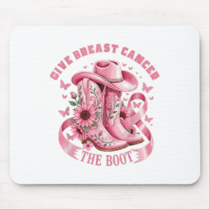 Tapis De Souris Donner Le Cancer Du Sein L'Initiale Cowgirl Cancer