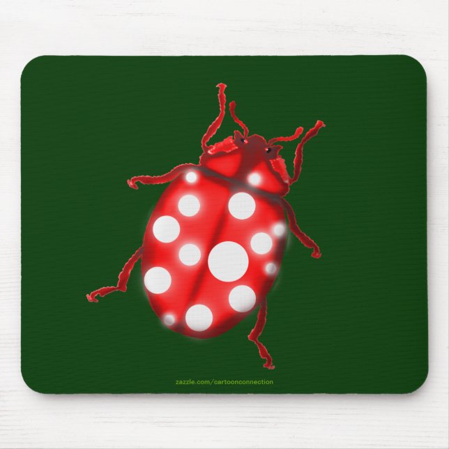 Tapis De Souris Dons LadyBug pour les buglovers et les jardiniers (Devant)