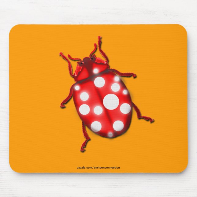 Tapis De Souris Dons LadyBug pour les buglovers et les jardiniers (Devant)