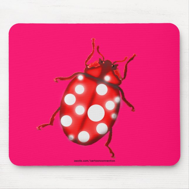 Tapis De Souris Dons LadyBug pour les buglovers et les jardiniers (Devant)