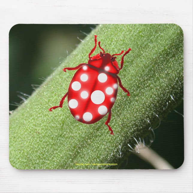 Tapis De Souris Dons LadyBug pour les buglovers et les jardiniers (Devant)