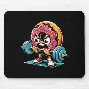 Tapis De Souris Donut soulève des poids Gym drôle de séance d'entr