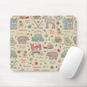 Tapis De Souris Doodles canadiens