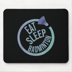 Tapis De Souris Dormir Manger Badminton Répéter