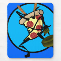 DOSSIER AMUSANT NINJA PIZA MOUSE PAD
