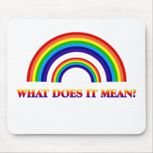 Tapis De Souris Double arc-en-ciel. Que signifie-t-il ?