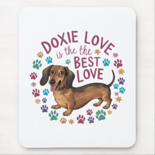 Tapis De Souris Doxie Love Est Le Meilleur Amour
