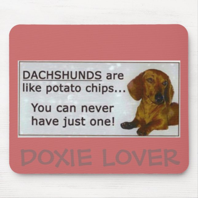 Tapis De Souris doxie_potato_chips, AMANT de DOXIE (Devant)