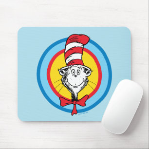 Tapis De Souris Dr. Seuss   Graphisme de tête de chat dans le chap