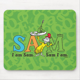 Tapis De Souris Dr. Seuss Je suis Sam. Sam je suis.