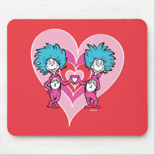 Tapis De Souris Dr. Seuss Valentine Chose une chose deux